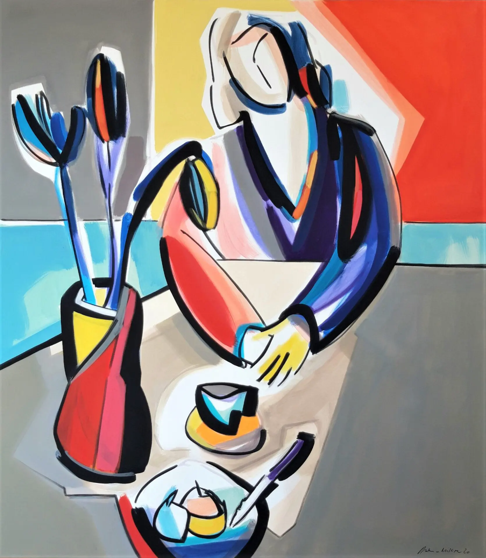 Antonia Riederer - Der Kopf in Acryl