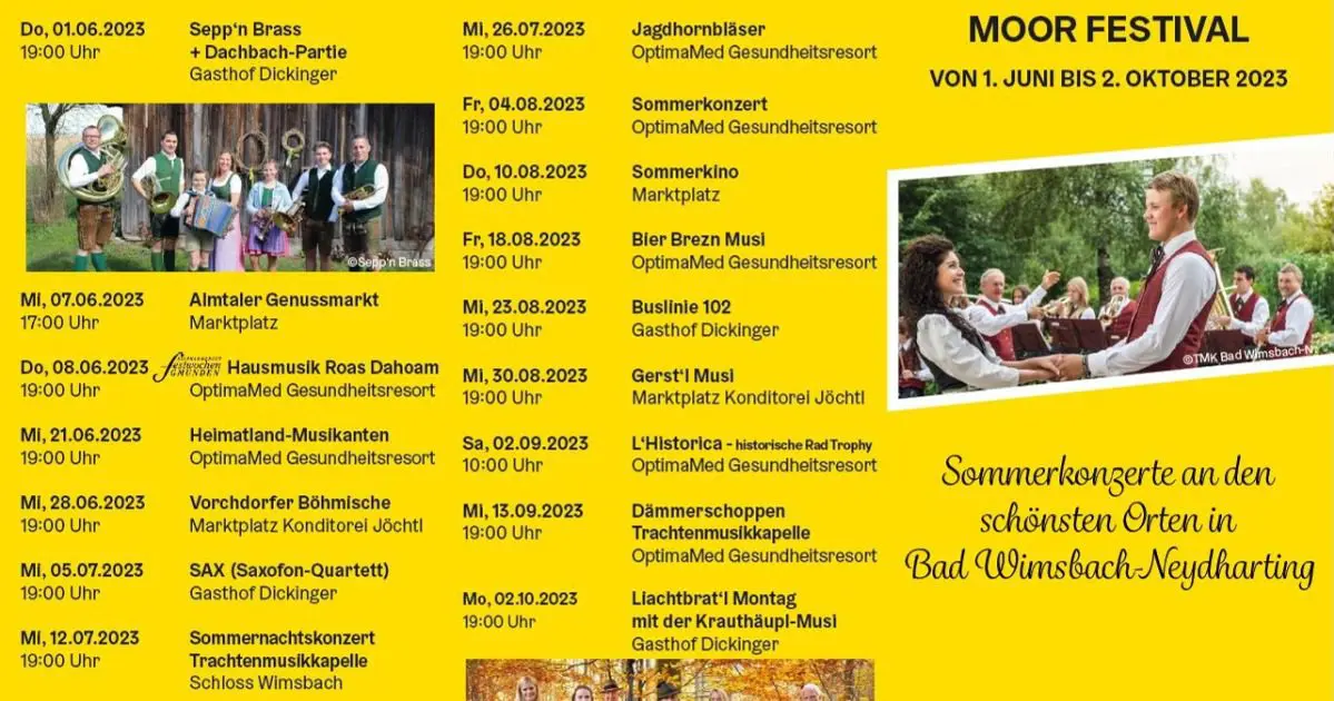 Moorfestival - Dämmerschoppen Trachtenmusikkapelle Bad Wimsbach-Neydharting