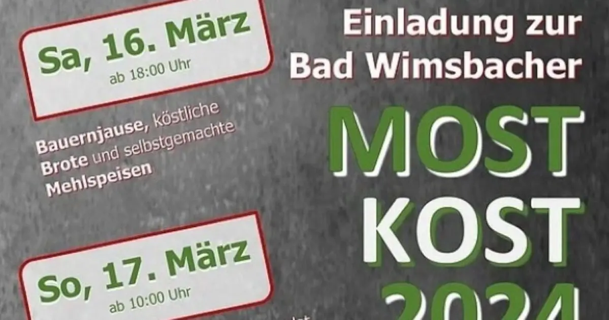 Bad Wimsbacher Mostkost