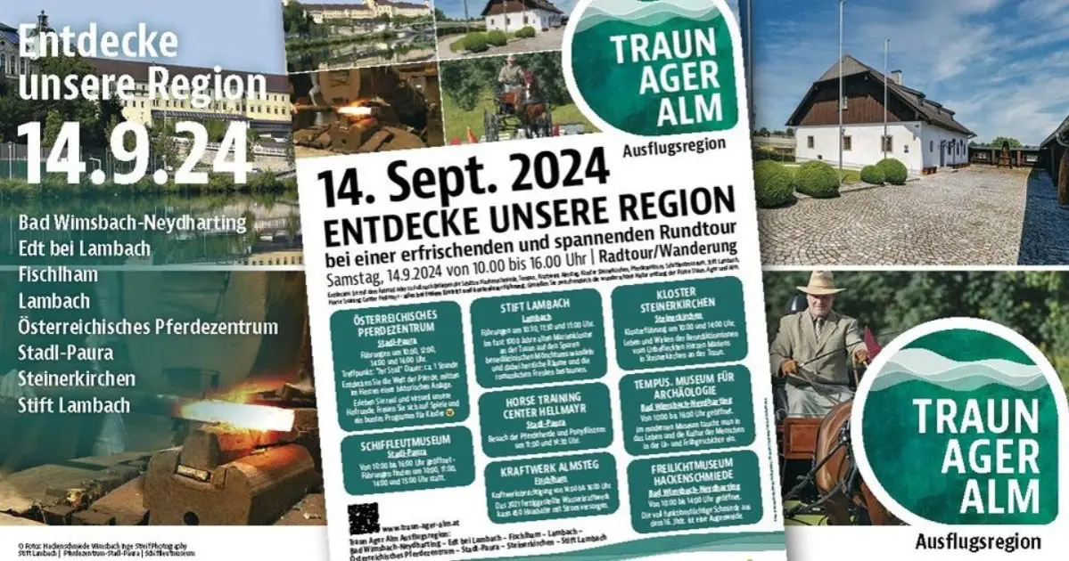 TRAUN-AGER-ALM-Kultur-Radwandertag (TAAREG-Tour durch die Kultur.Region.Wels)