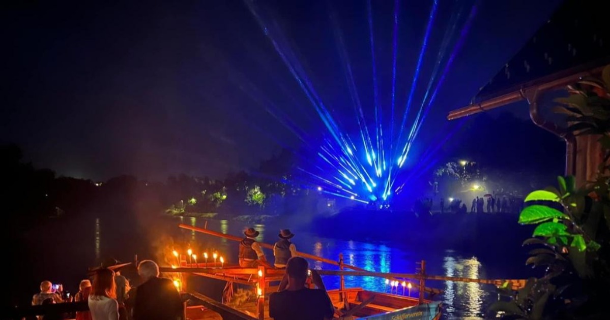 TRAUN IN FLAMMEN (Stadlinger Schifferfest, Plättenregatta, Musik DIE NIACHTN)