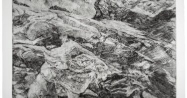 Bernhard Waldmann: Therese Eisenmann, Eis von gestern, Blatt I_Gosaugletscher