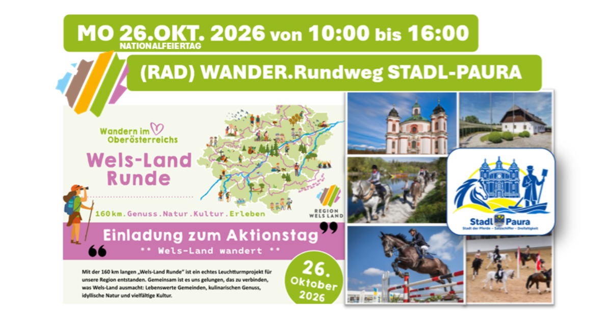 WELS-LAND-WANDERT - (Rad) WANDER.Rundweg STADL-PAURA